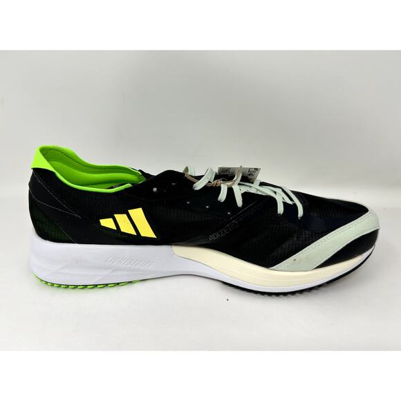 adidas Adizero Adios 7 Running Sneakers Shoes Men\'s, Core Black Yellow Size 13 main image 7